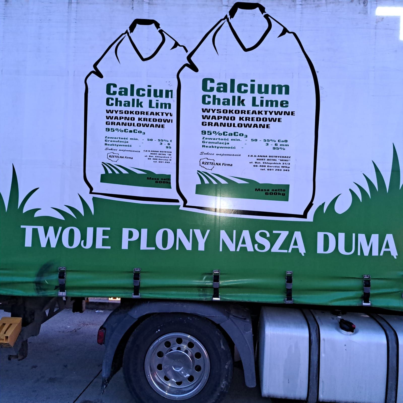 Wapno granulowane-Czarna kreda PRODUCENT