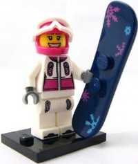 Lego minifigurka seria 3 Snowboarder col03-5