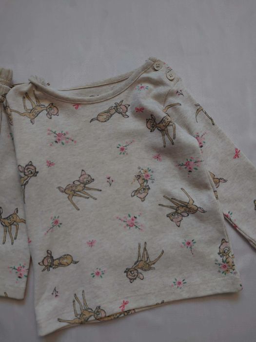 Piżama dziewczęca Bambi Disney Primark 6-9 miesięcy / 74