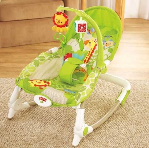 Fisher Price Przenośny Leżaczek Bujaczek 2W1 - oryginalny