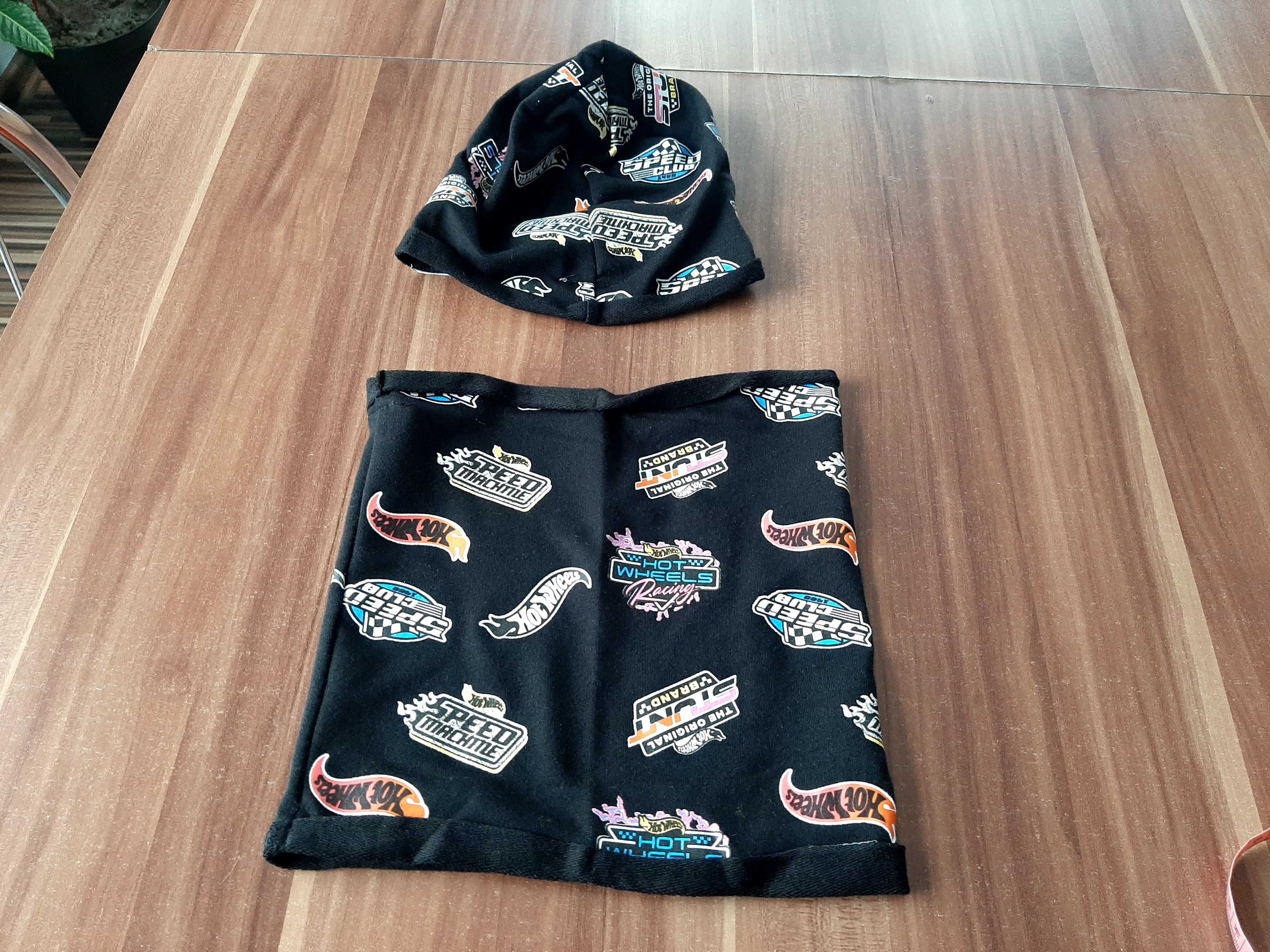 Komin +czapka cienki komplet dla chłopca