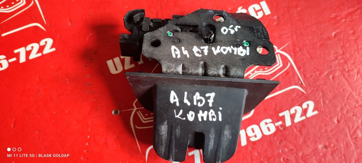 Zamek Klapy Bagażnika Audi A3 8P A4 B7 Kombi 2005 Blask Gołdap