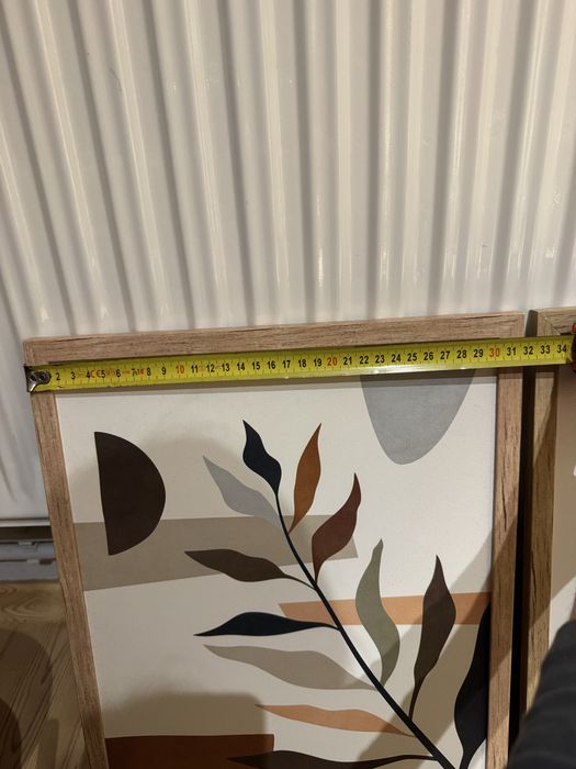 Obrazy boho 30x40 z ramką motyw roślin