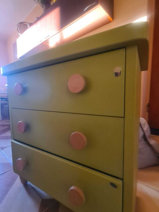 Szafka komoda zielona