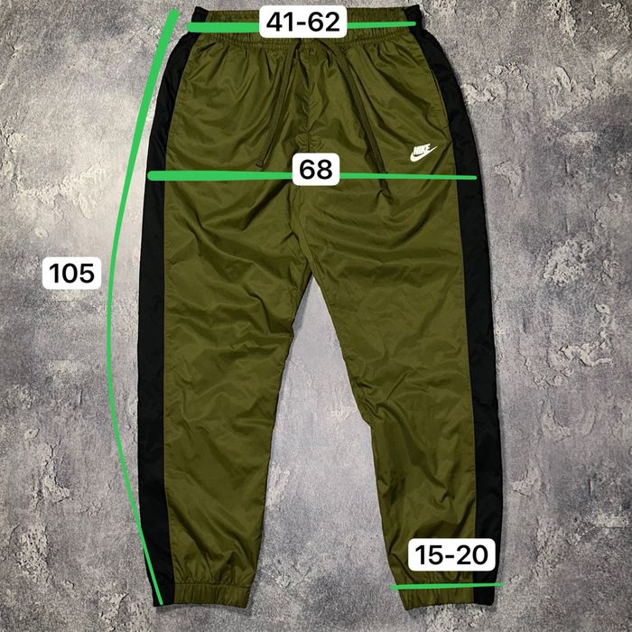 Нейлонові спортивні штани Nike, XL-розмір оригінал хакі кольору