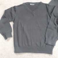 Sweter czarny elegancki bliźniaki 7-8 lat