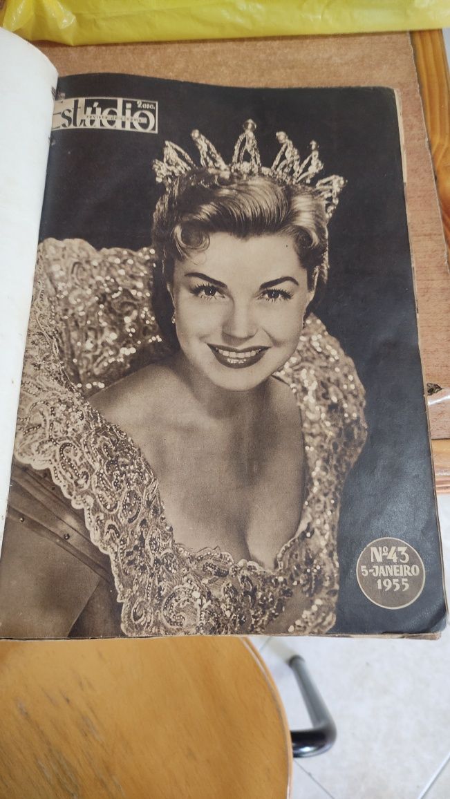 Revistas Antigas Encadernadas de Cinema " STUDIO " Anos 50
