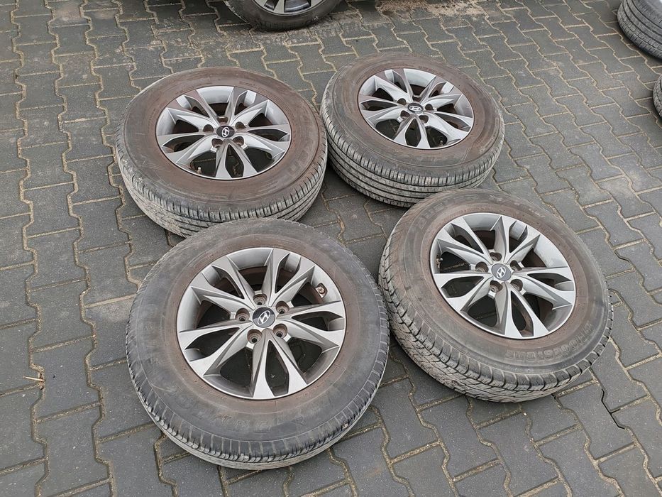 Felgi aluminiowe koła alufelgi z czujnikami 16 5x114.3 Hyundai IX35 10-15
