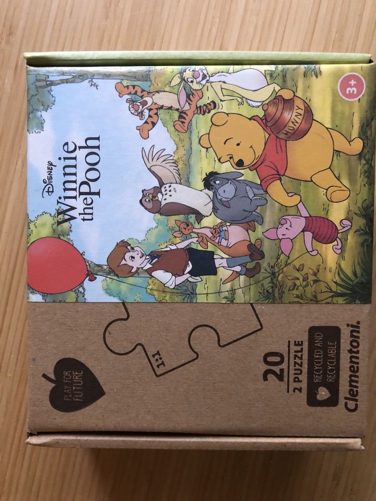 2x Puzzle Janod i Clementoni Disney Winnie the Pooh