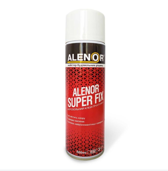 Alenor super fix, аэрозольный клей-грунтовка