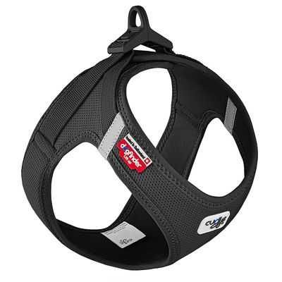 Szelki dla małych psów Curli Vest Clasp Air-Mesh, czarne - rozmiar XS