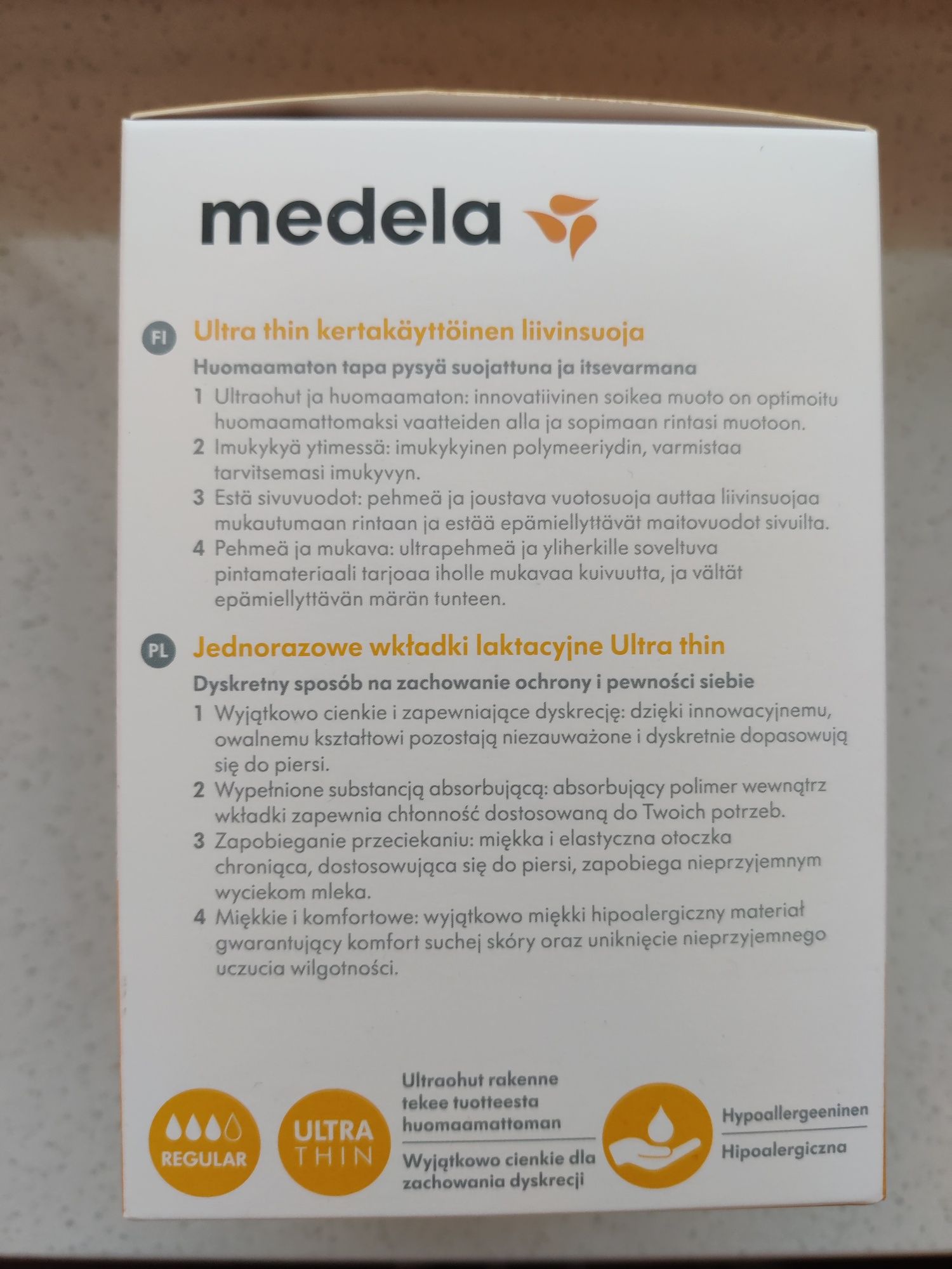 Nowa paczka wkładek laktacyjnych Medela