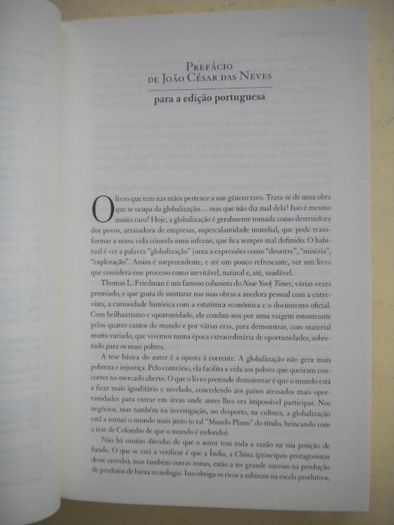 O Mundo é Plano de Thomas L. Friedman