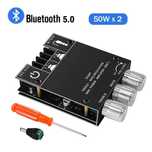 Усилитель мощности аудио 2*50W+ Bluetooth 5.0, AUX,підсилювач ZK-502MT