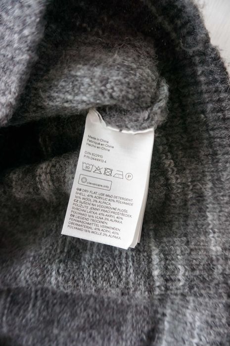 szary melanżowy sweter~ h&m r.38/40