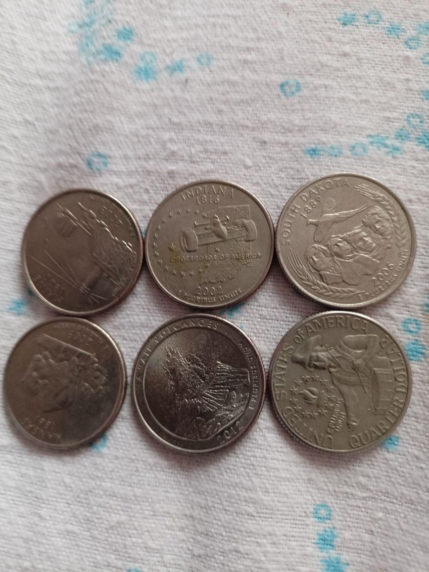 Monety quarted dolar 24 sztuki