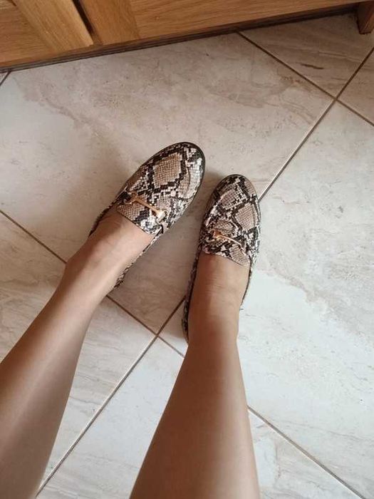 Mokasyny wężowe Vices 39 eleganckie