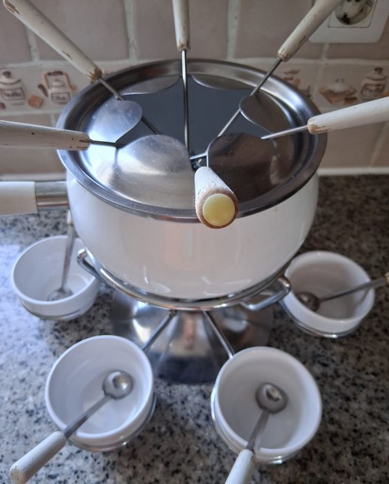 Serviço de Fondue Branco 22 peças