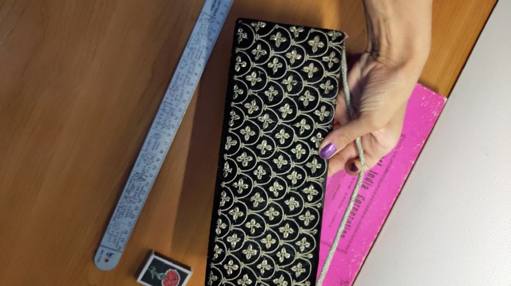 бархатный клатч.Индия