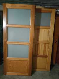 Drzwi sosnowe lakierowane