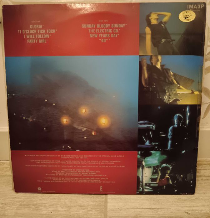 U2 live under a blood red sky vinil bom estado