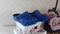 Klapki c10 typu crocs niebieskie wewn 15,5-16cm do wody ogrodu