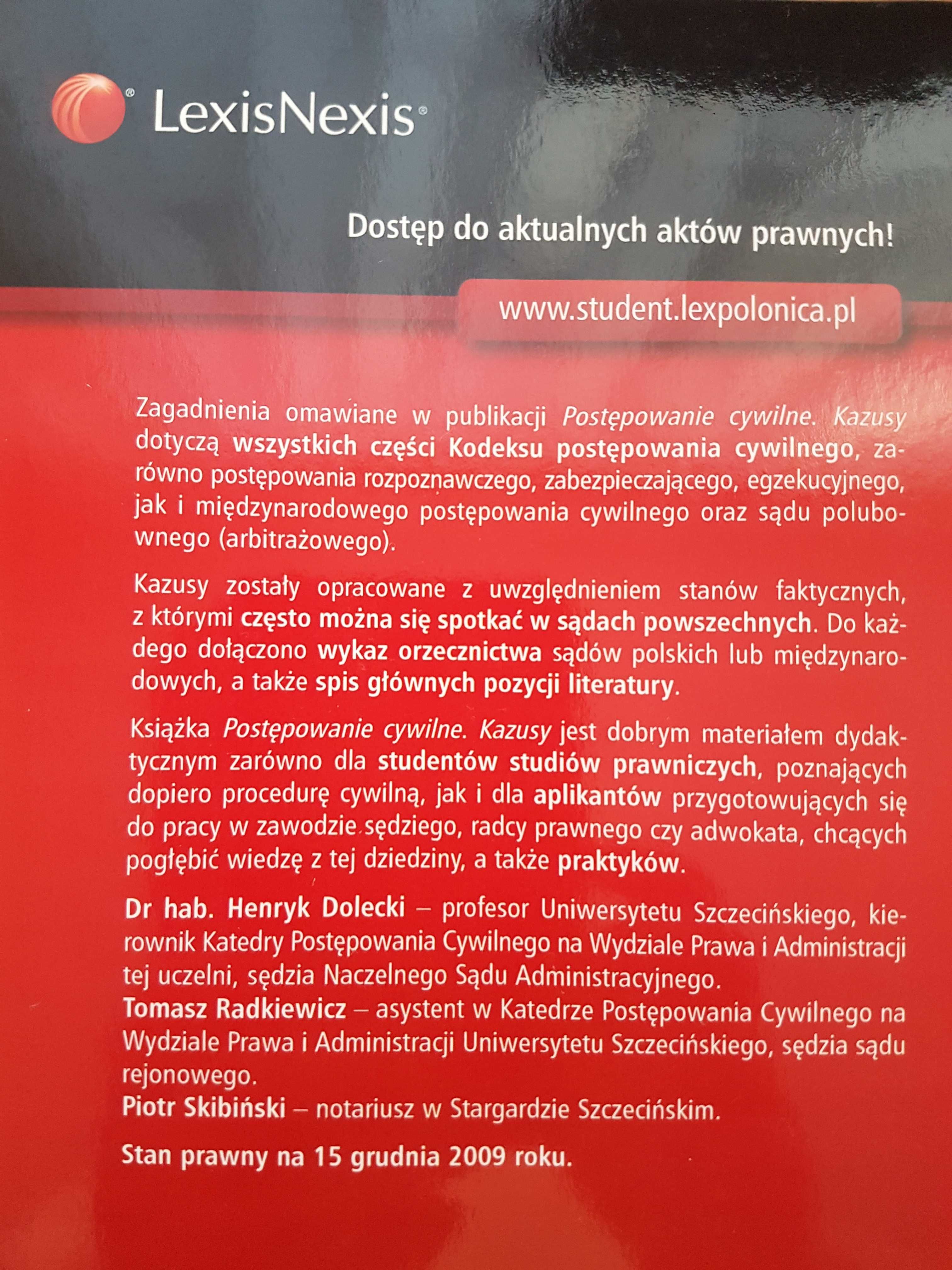 Kazusy Postępowanie cywilne DOLECKI