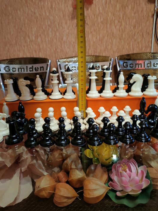 Набор в родной Карболитовой коробке шахматы Карболитовые советы