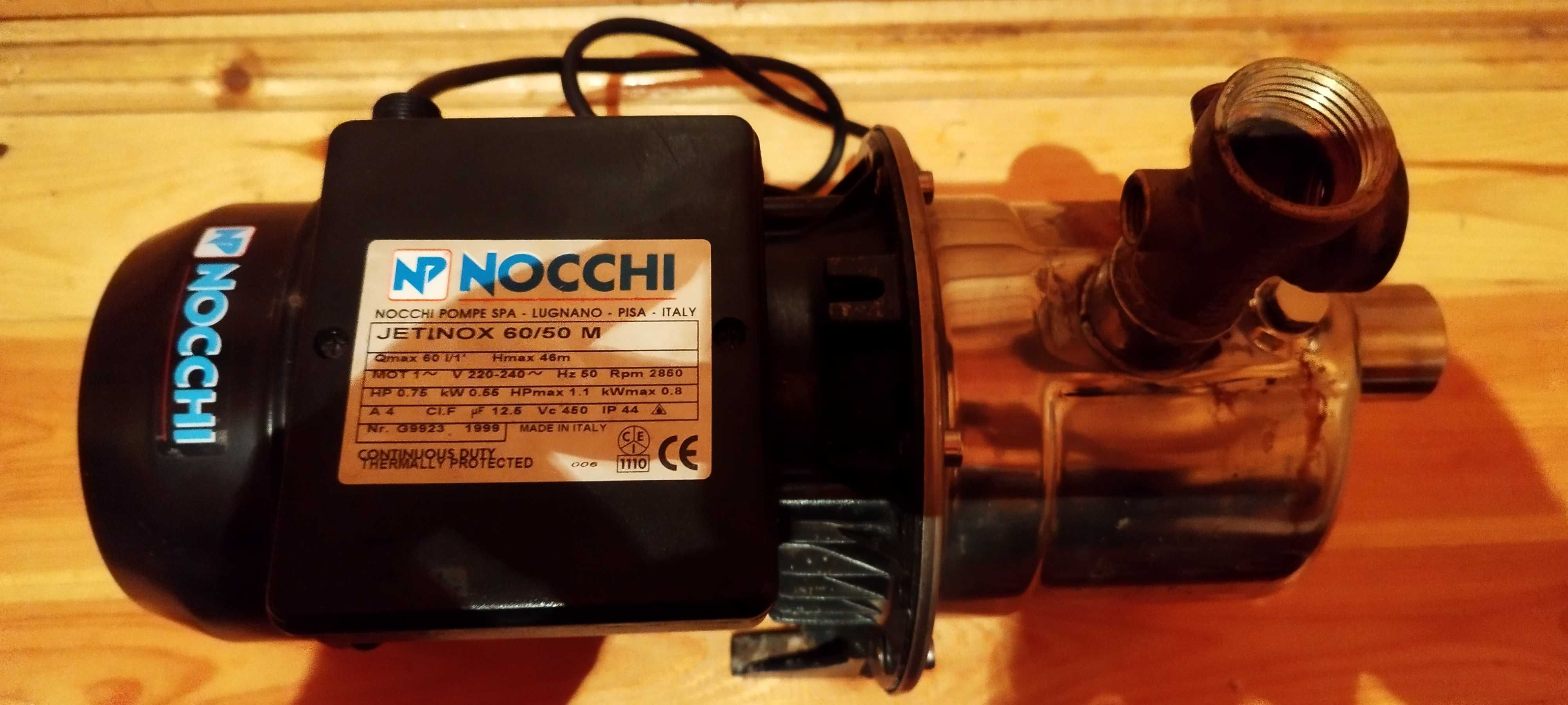 Pompa NOCCIHI Jetinox 60/50M 1,1 KM Stal nierdzewna.BDBWysyłka Inpost.