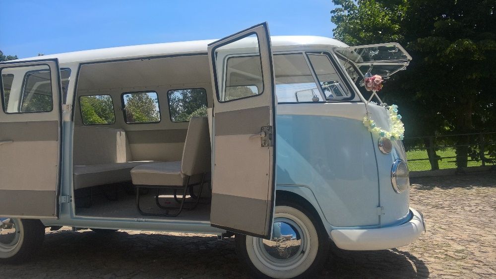 Aluguer de carro clássico - VW "Pão de Forma" transporte em casamento