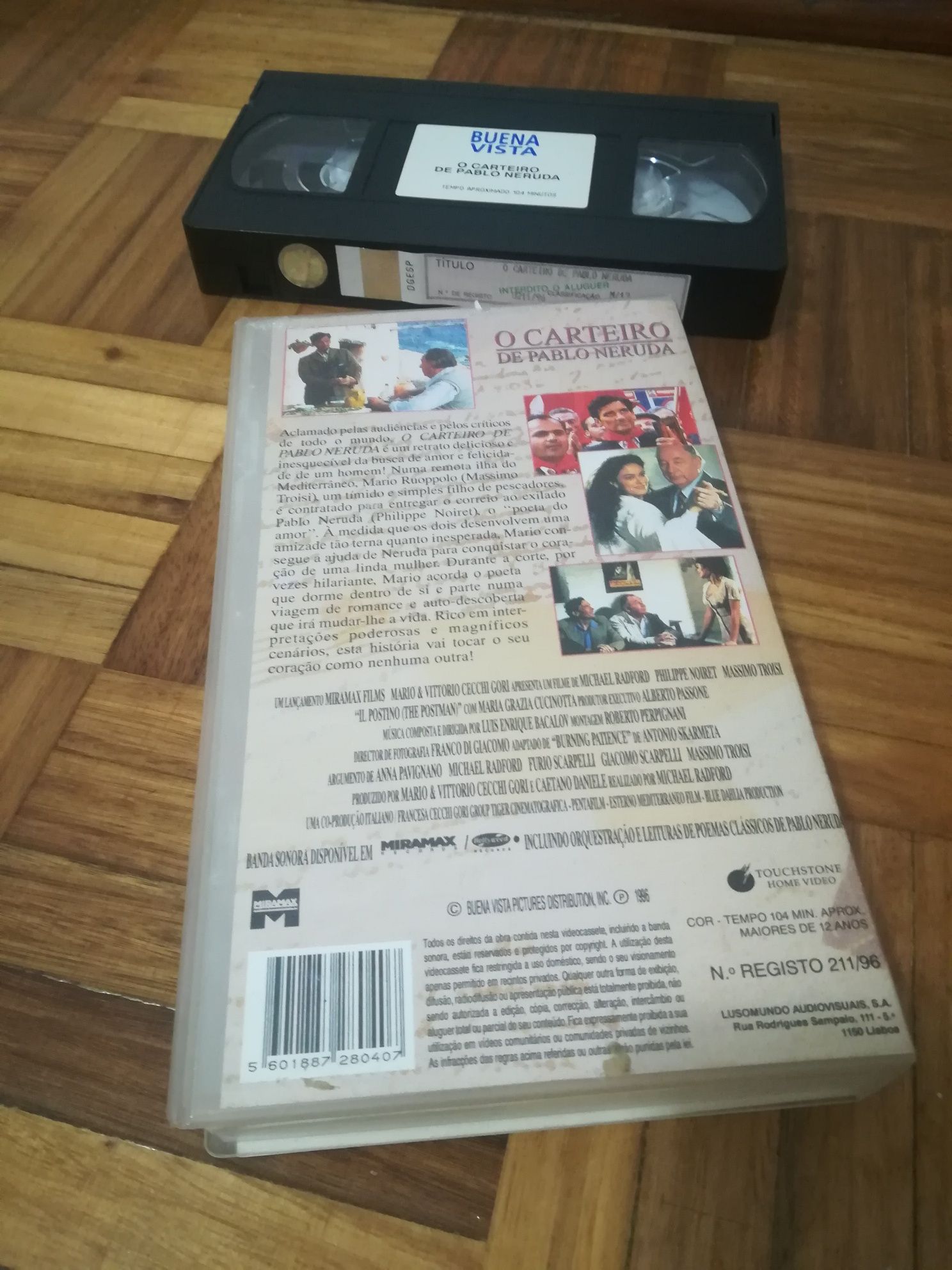 O carteiro de Pablo Neruda VHS