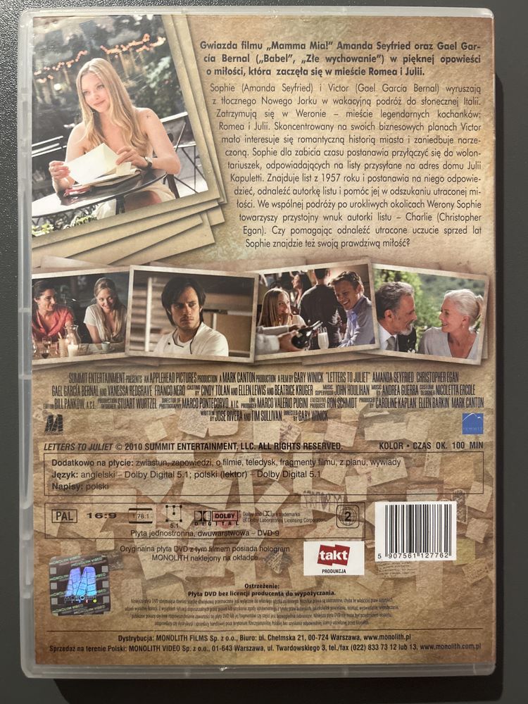 Listy do Julii DVD