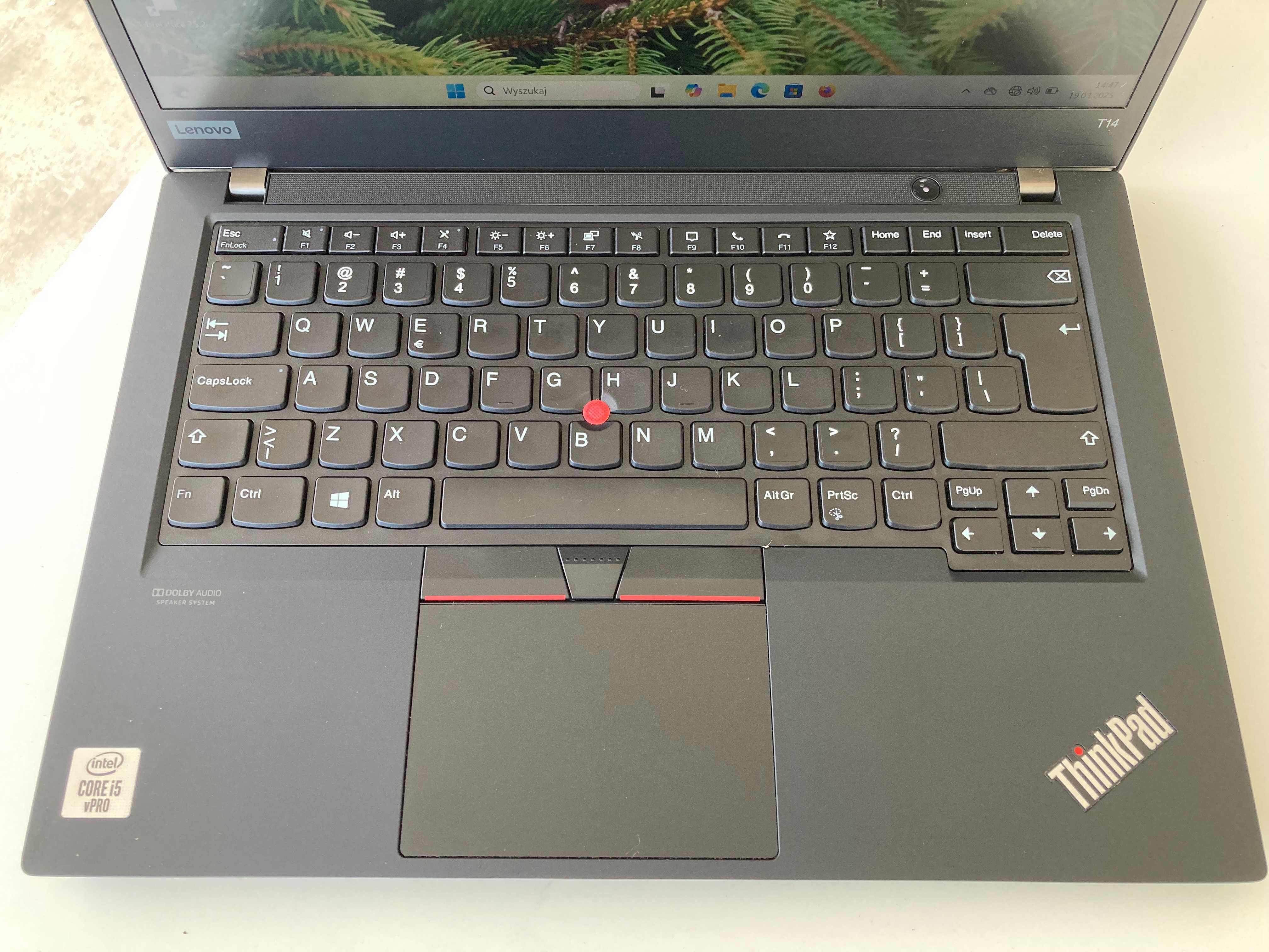 Laptop 14" Lenovo ThinkPad T14 i5-10g 32GB 256SSD FullHD HDMI Win11