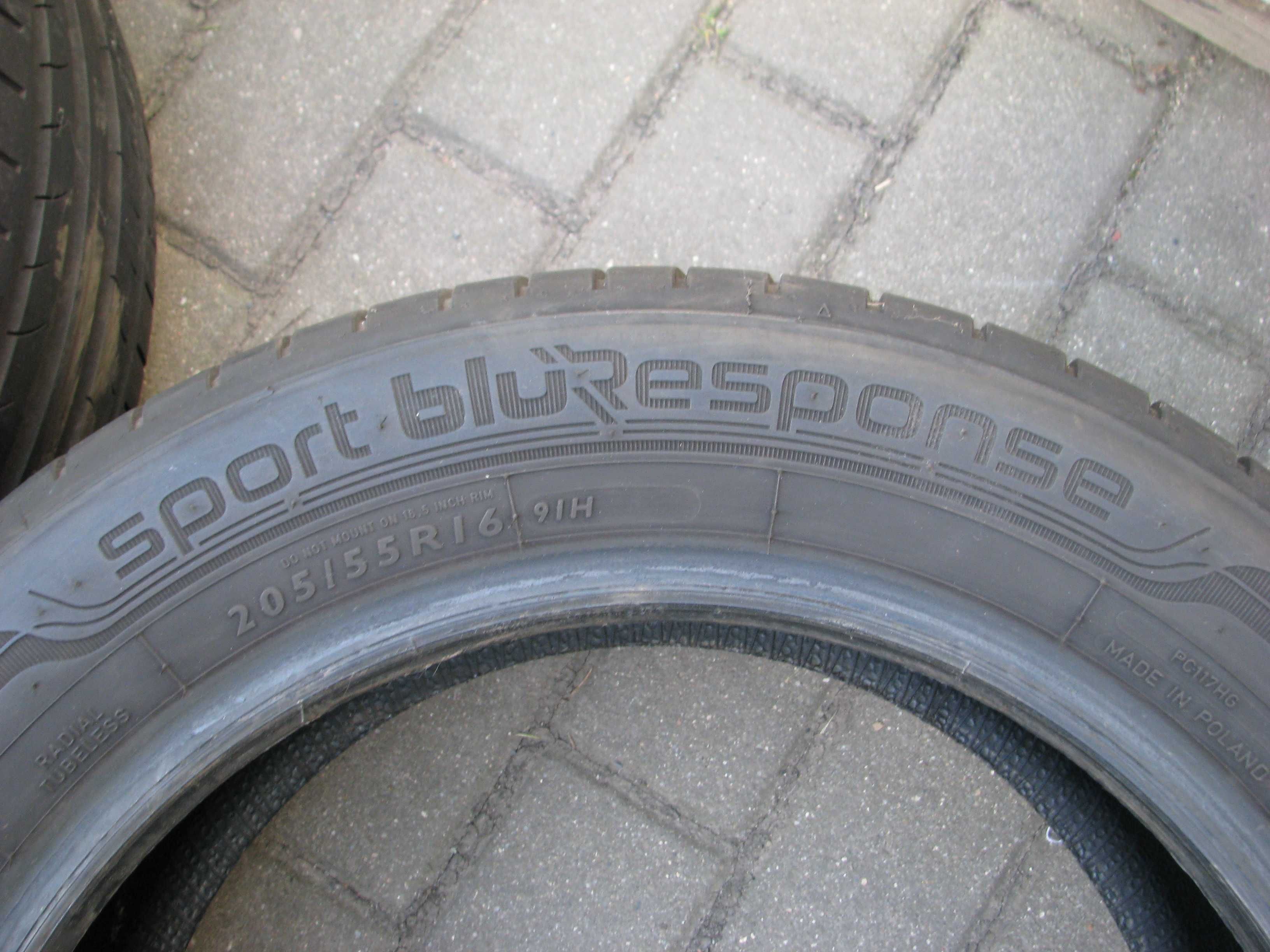 Dunlop Sport Bluresponse 205/55R16 w Super Stanie!