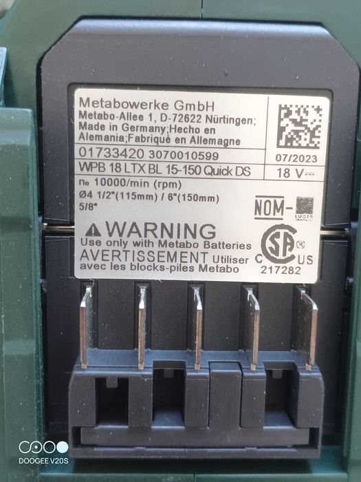 Болгарки Metabo WPB 18 LTX BL 15-150 Q