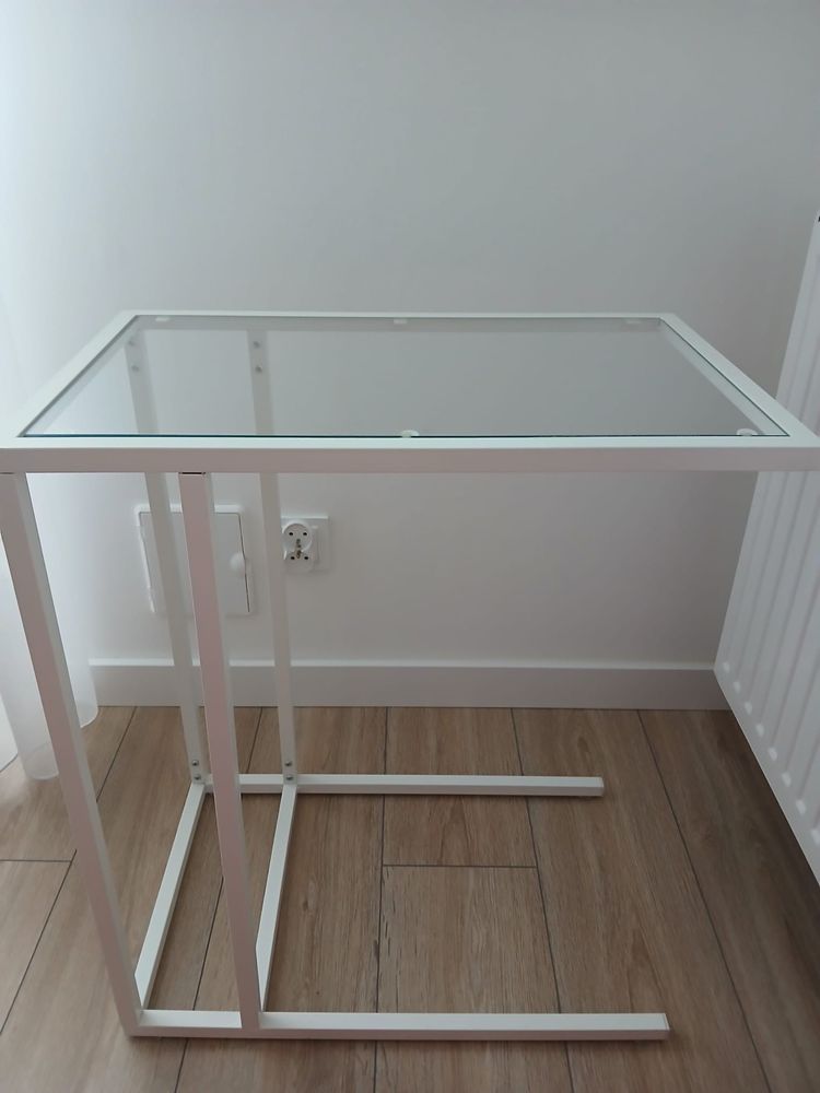 Stolik Ikea szklany metalowy stan idealny