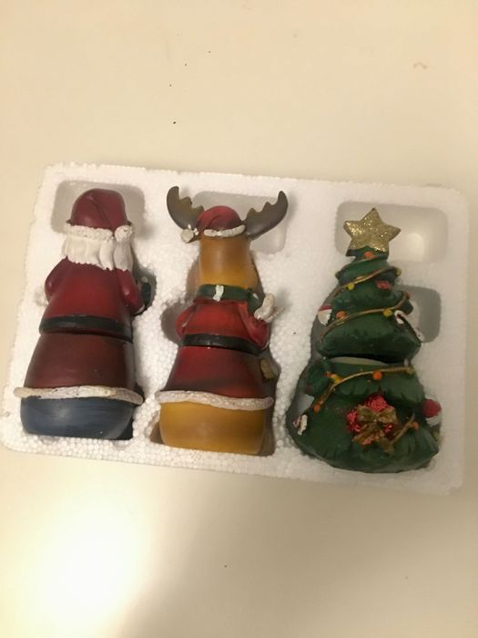 Wyprzedaż - Opakowanie na prezent figurki św Mikołaj