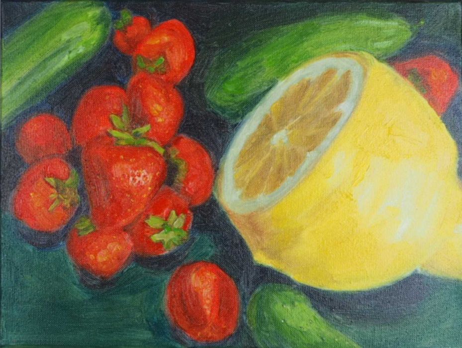 Obraz olejny martwa natura 30x40 cm na płótnie.
