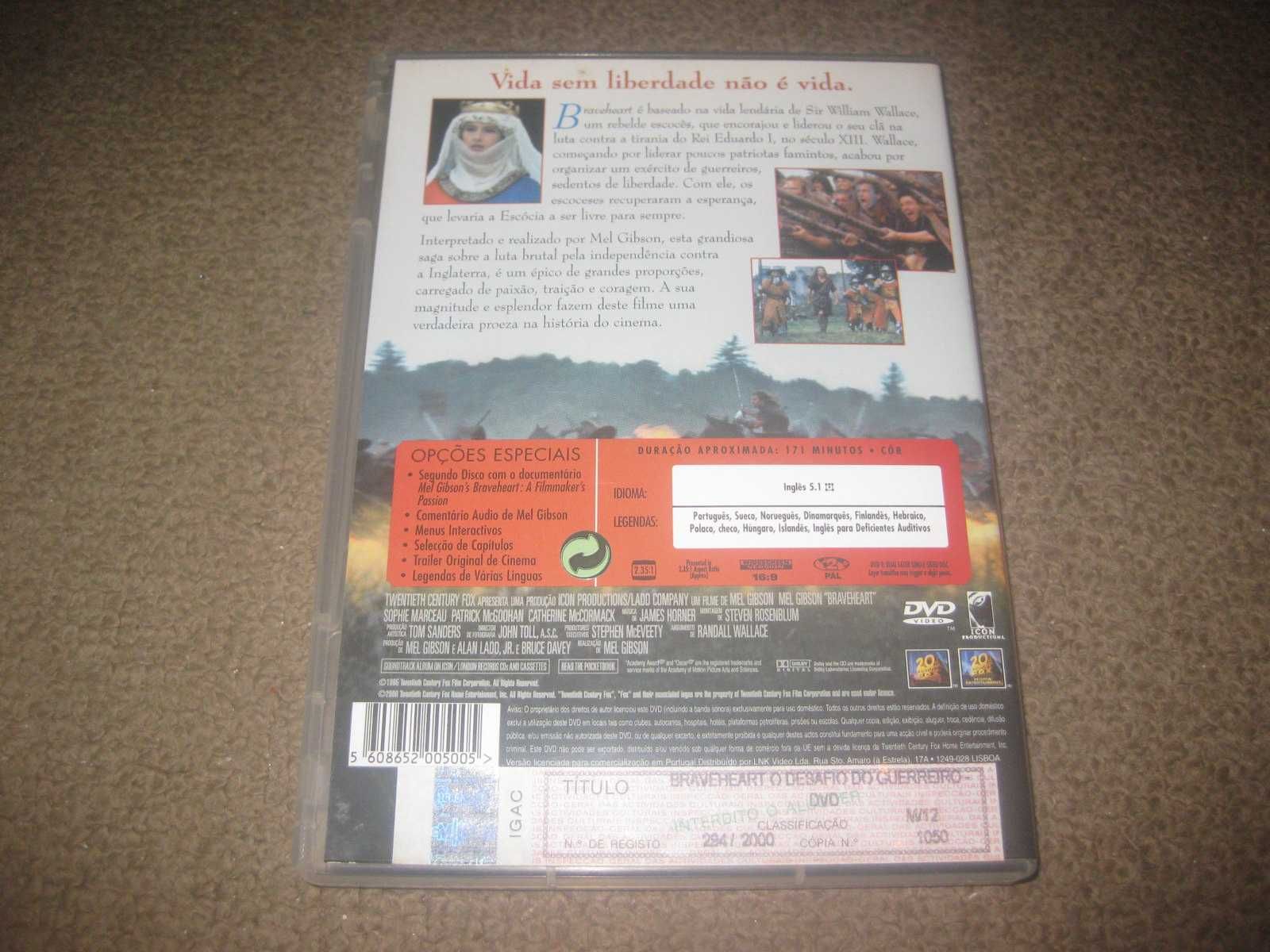 "Braveheart - O Desafio do Guerreiro" numa Edição Especial com 2 DVDs!