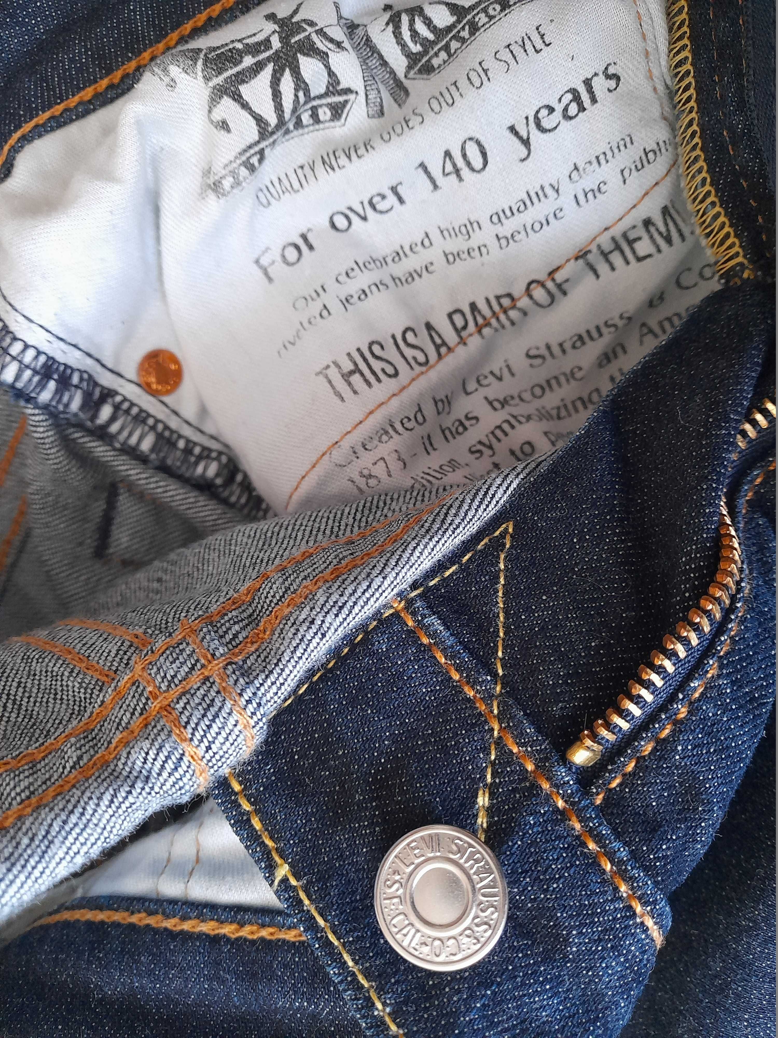Spodnie jeansy męskie Levi's Strauss 511 W30 L32 pas 82-85 cm jak nowe