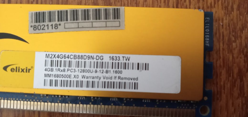Оперативная память ddr3 4gb, 1600Mhz
