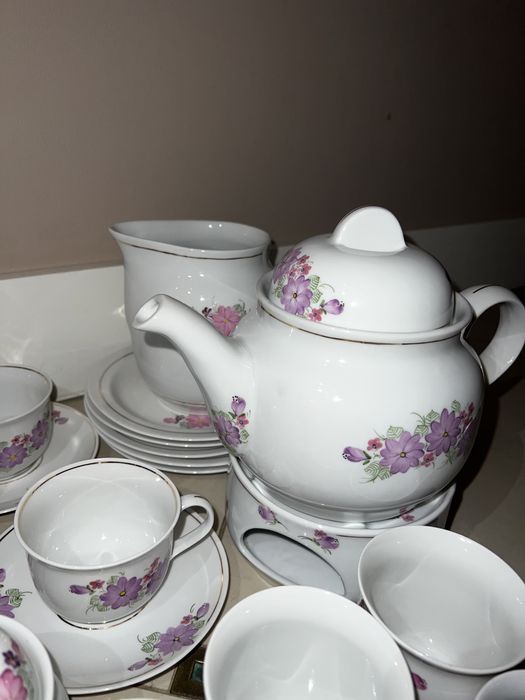 Zestaw porcelany Wawel ręcznie malowana 36 elementów serwis BW111