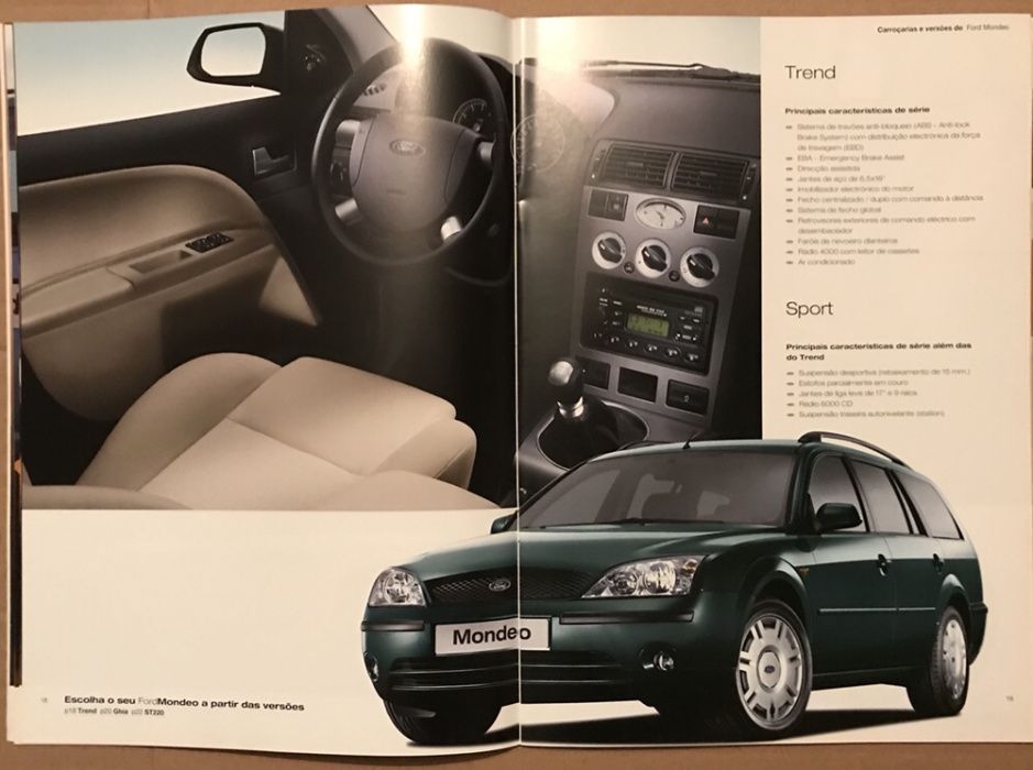 Livro / Catálogo de Acessórios - Ford Mondeo 2001