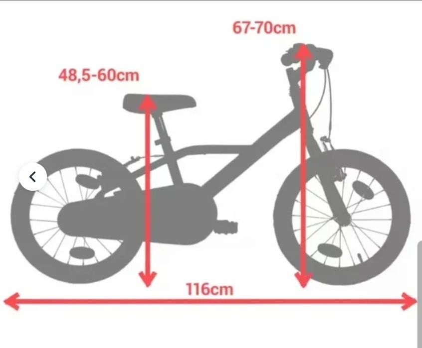 Bicicleta decathlon btwin roda 16