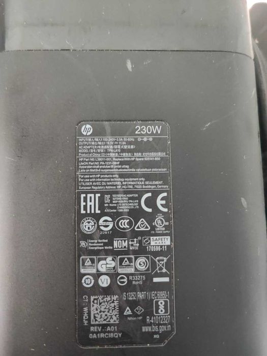 HP 19,5V 11.8A 230W Slim (7.4*5.0) ZBook  Оригінальний блок живлення