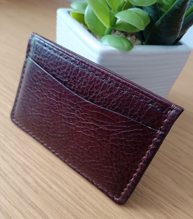 Portfel na karty. Skóra naturalna