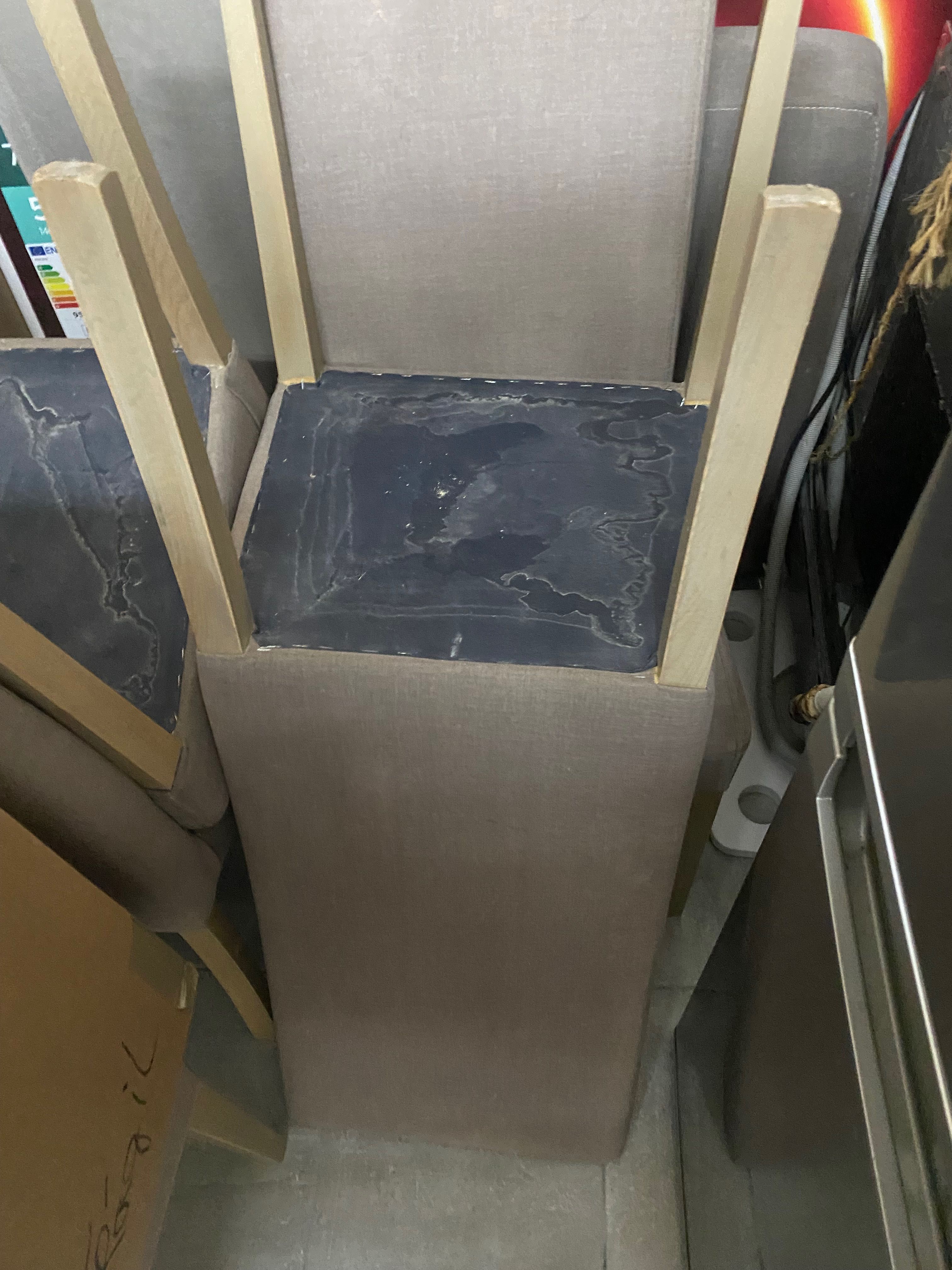 Mesa de jantar vidro com 6 cadeiras
