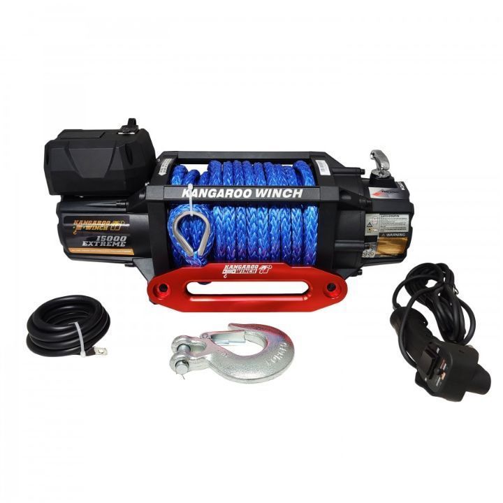 Wyciągarka elektryczna Kangaroowinch K15000 Extreme HD 12V Z Liną Syntetyczną