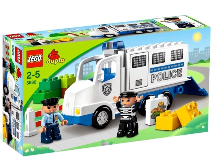 2 zestawy Lego duplo 5678 + 5680 policjant furgonetka gratis