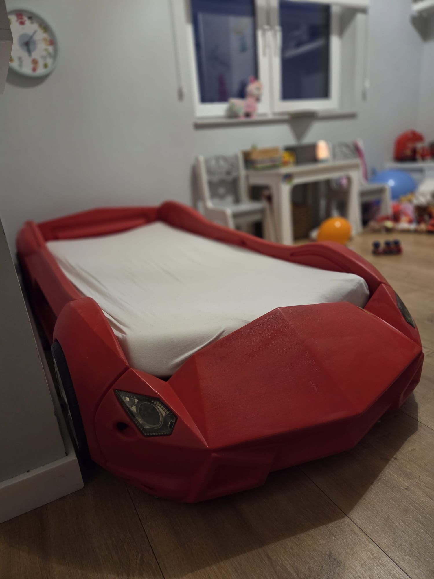 Łóżko dziecięce Lamborghini światła LED  samochód 160x70